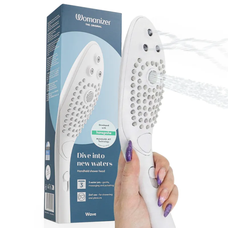Wave Klitoralstimulierender Duschkopf Weiss von Womanizer | Fesselliebe.de