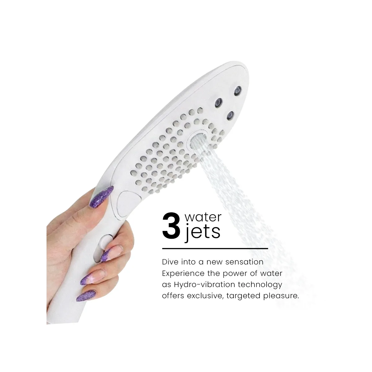 Wave Klitoralstimulierender Duschkopf Weiss von Womanizer | Fesselliebe.de