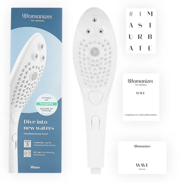 Wave Klitoralstimulierender Duschkopf Weiss von Womanizer | Fesselliebe.de