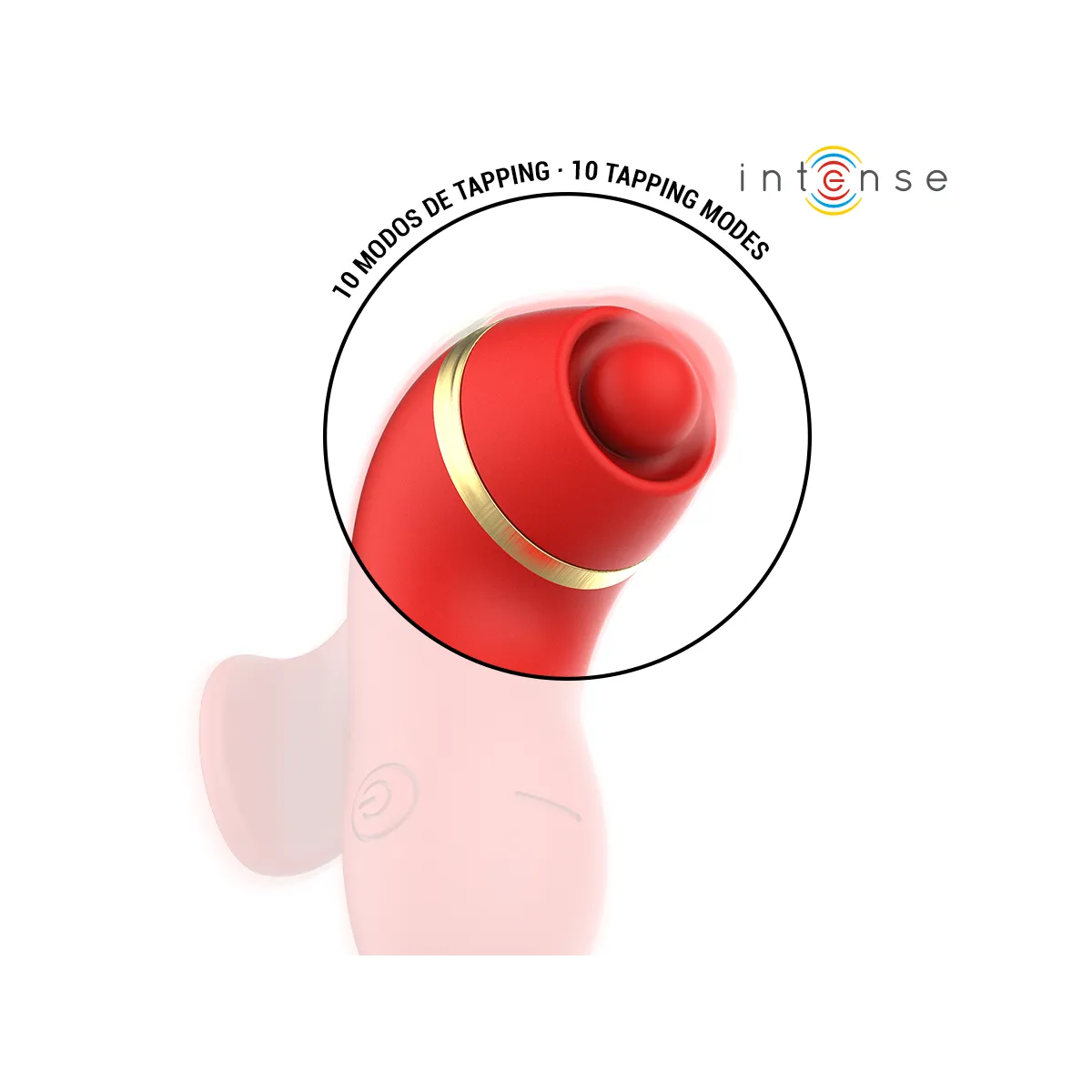 Patty-Stimulator mit 4 Aufsätzen, Saug-, Kletter-, Kitzel- und Leckfunktion von Intense Fun | Fesselliebe.de