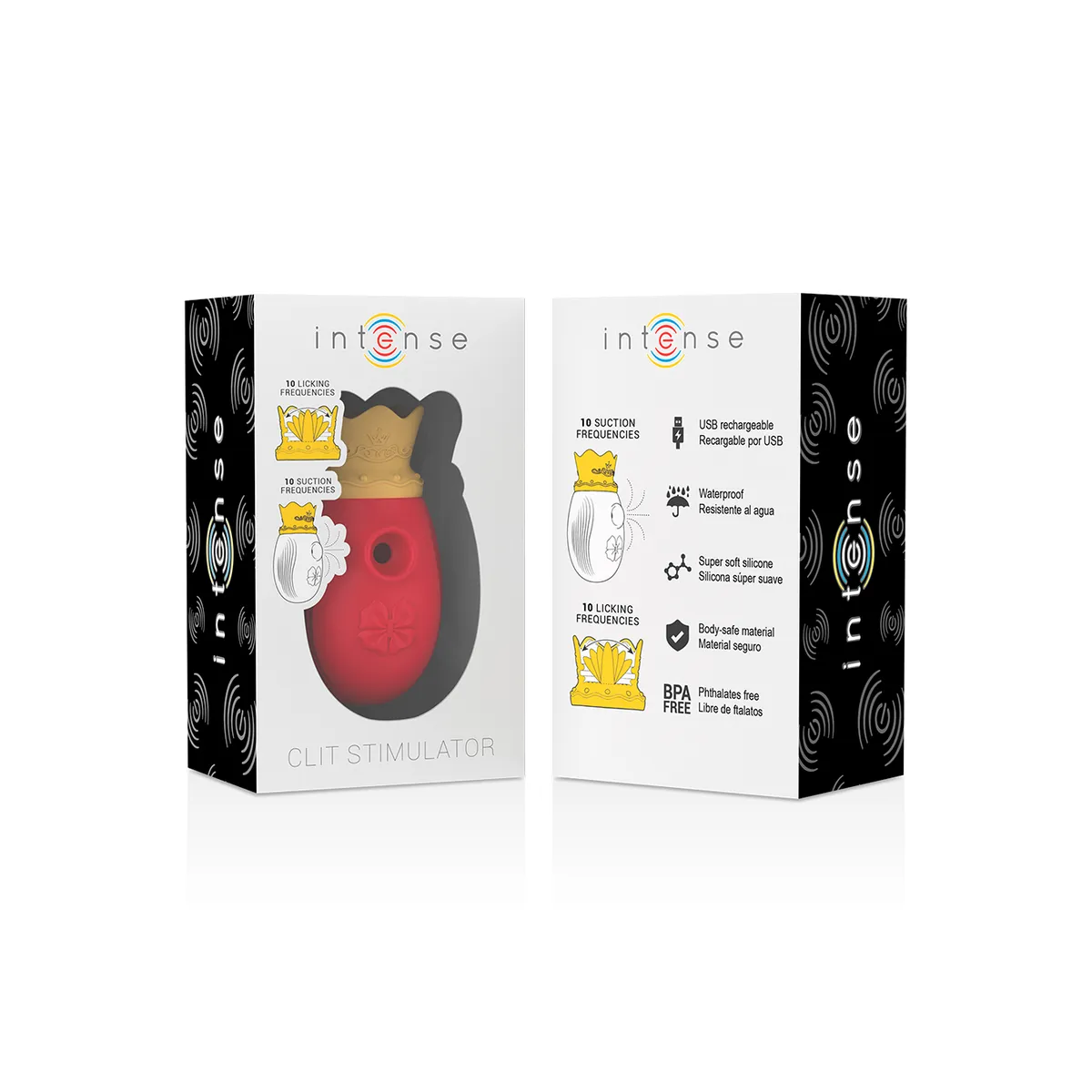 Klitorisstimulator 10 Saug- und Leckmodi - Rot von Intense Fun | Fesselliebe.de