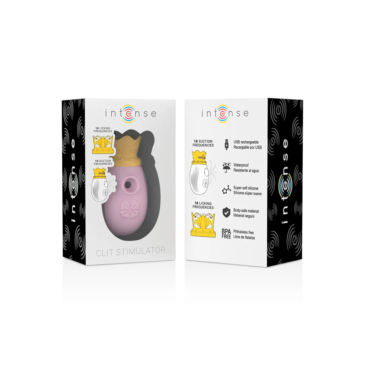 Klitorisstimulator 10 Saug- und Leckmodi - Rosa von Intense Fun | Fesselliebe.de