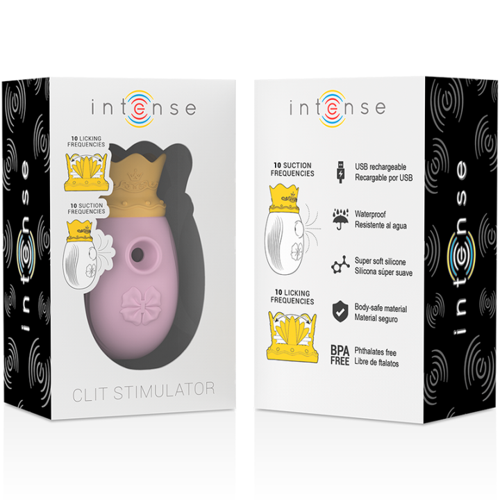Klitorisstimulator 10 Saug- und Leckmodi - Rosa von Intense Fun | Fesselliebe.de