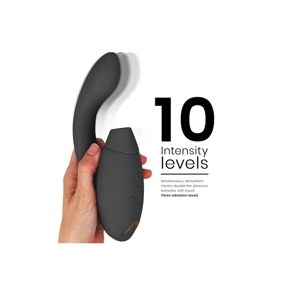 Duo 2 Stimulator Schwarz von Womanizer | Fesselliebe.de