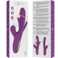 Ateneo wiederaufladbarer Multifunktionsvibrator 7 Vibrationen mit Oszillierender Zunge und Lila Saugrohr von Intense Fun