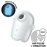 Glowing Ghost Air Pulse & Vibrator Weiss von Satisfyer Air Pulse | Fesselliebe.de