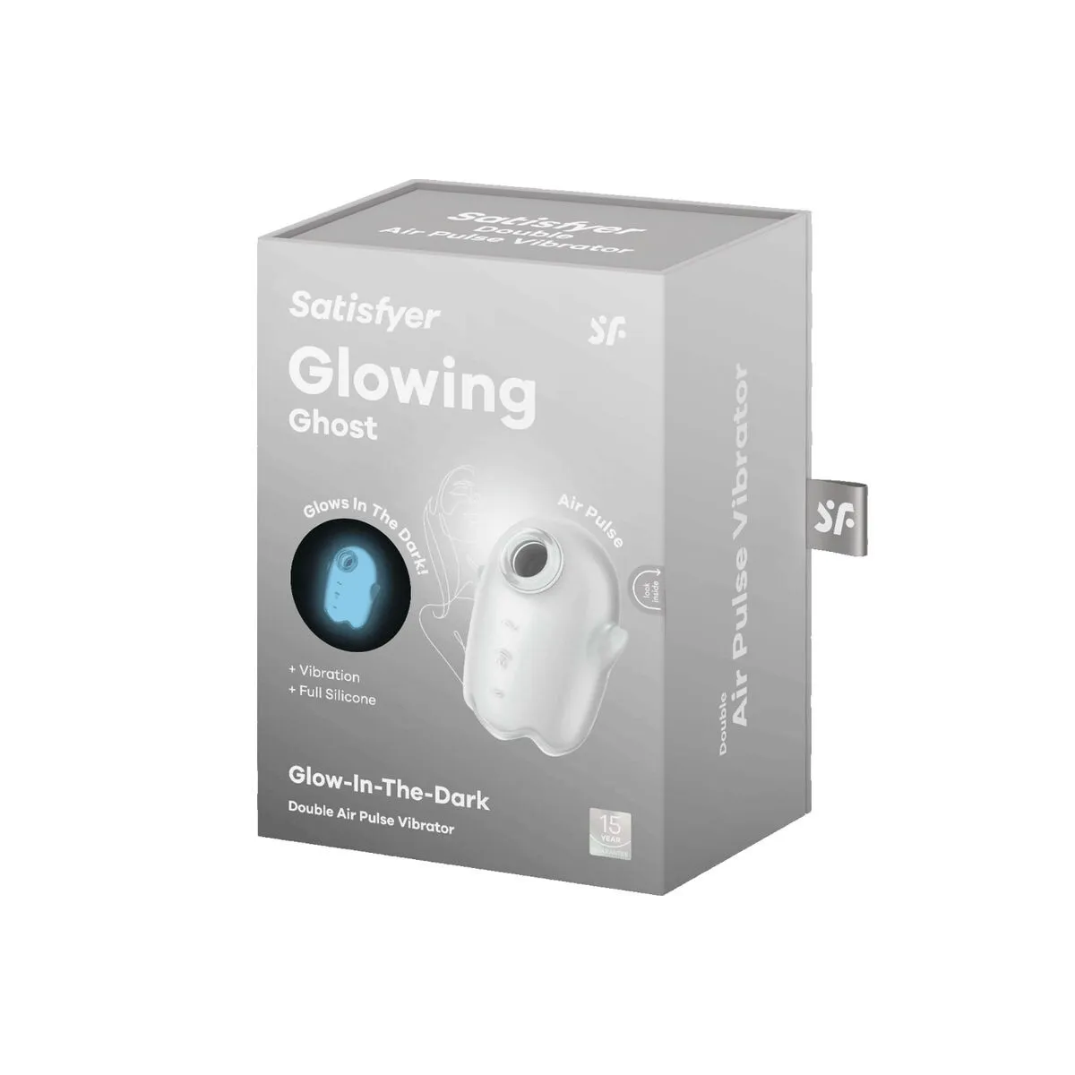 Glowing Ghost Air Pulse & Vibrator Weiss von Satisfyer Air Pulse | Fesselliebe.de
