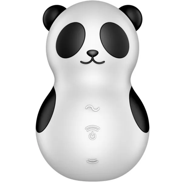 Pocket Panda Stimulator & Vibrator Schwarz Weiss von Satisfyer Air Pulse | Fesselliebe.de