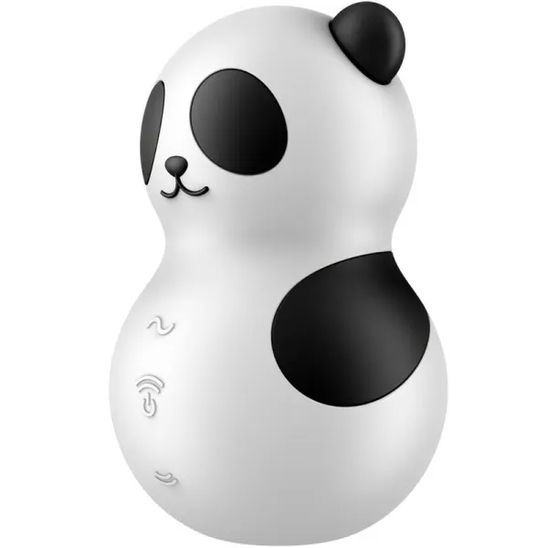 Pocket Panda Stimulator & Vibrator Schwarz Weiss von Satisfyer Air Pulse | Fesselliebe.de