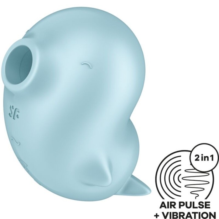 Sassy Seal Stimulator & Vibrator Blau von Satisfyer Air Pulse | Fesselliebe.de