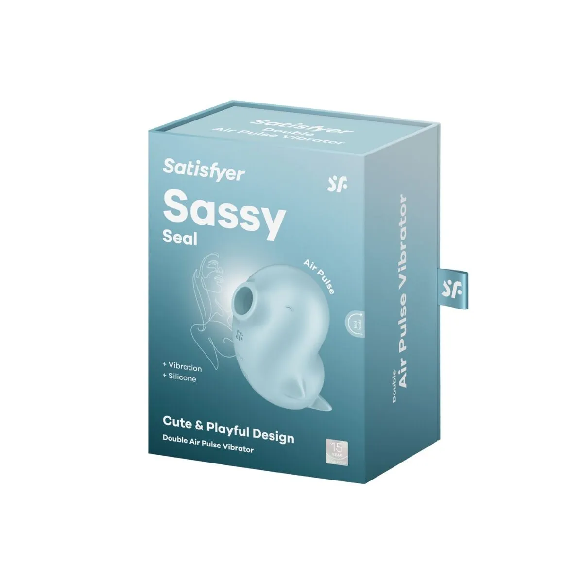 Sassy Seal Stimulator & Vibrator Blau von Satisfyer Air Pulse | Fesselliebe.de