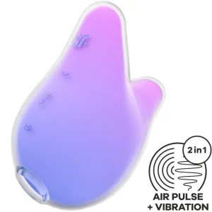 Mermaid Vibes Stimulator & Vibrator Violett und Rosa von Satisfyer Air Pulse | Fesselliebe.de