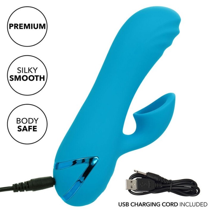 Sunset Beach Seducer Vibrator & Stimulator 10 Funktionen Blau von Calexotics | Fesselliebe.de