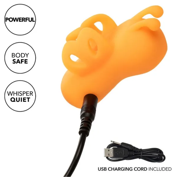 Neon Vibes der Buzzing Vibe Fingerstimulator 10 Vibrationen Orange von Calexotics | Fesselliebe.de