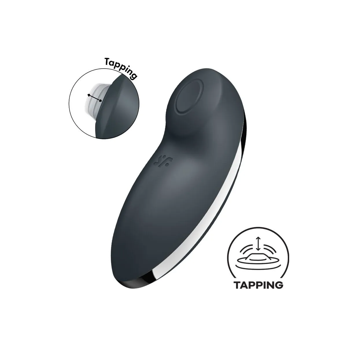 Tap & Climax 2 Vibrator & Stimulator Grau von Satisfyer Vibrator | Fesselliebe.de