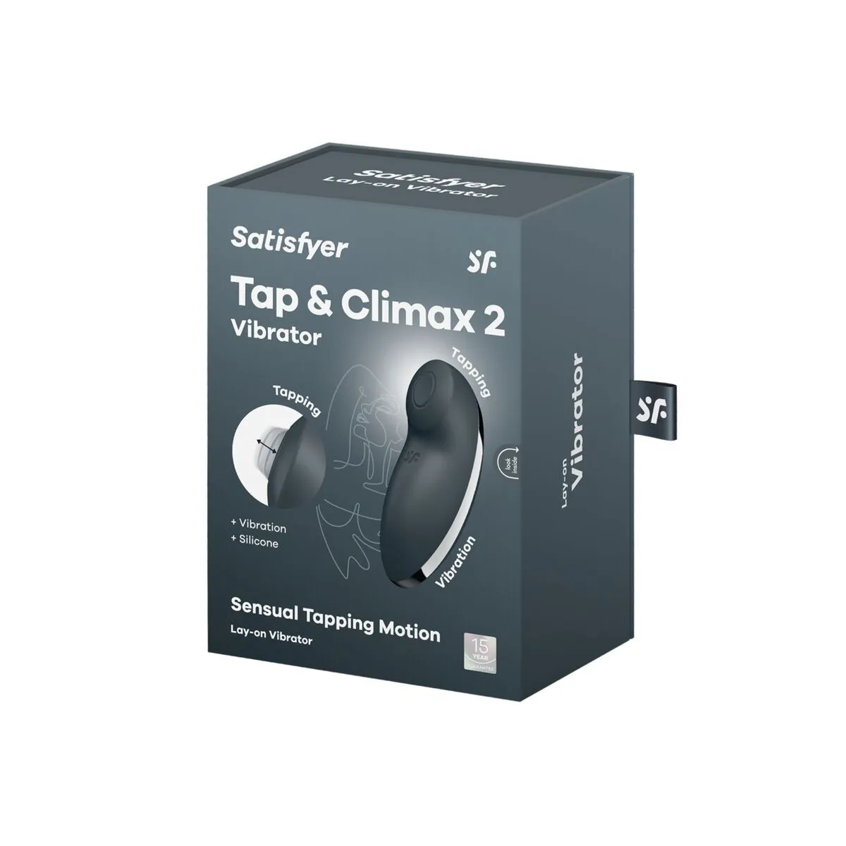 Tap & Climax 2 Vibrator & Stimulator Grau von Satisfyer Vibrator | Fesselliebe.de