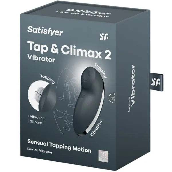 Tap & Climax 2 Vibrator & Stimulator Grau von Satisfyer Vibrator | Fesselliebe.de