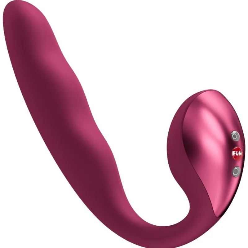 Allegro Einsetzbarer Doppel-Luftpulsvibrator Weinrot von Fun Factory | Fesselliebe.de