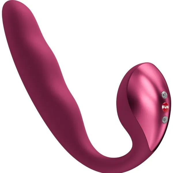 Allegro Einsetzbarer Doppel-Luftpulsvibrator Weinrot von Fun Factory | Fesselliebe.de