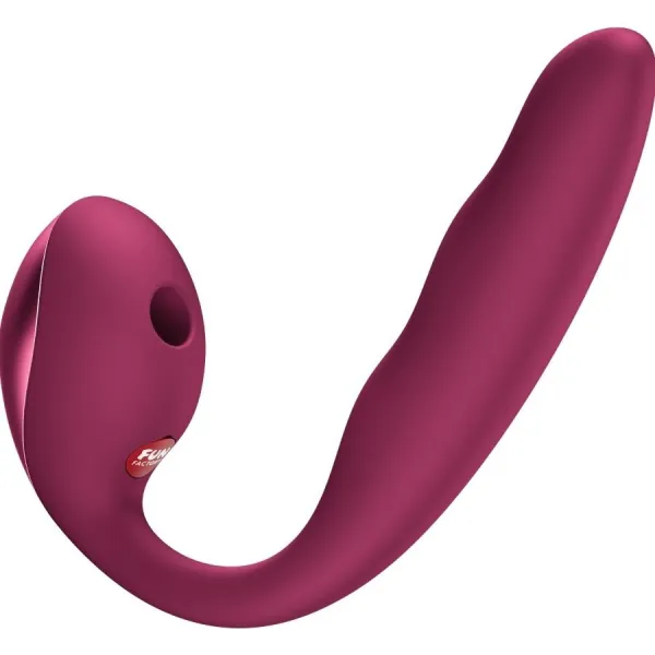 Allegro Einsetzbarer Doppel-Luftpulsvibrator Weinrot von Fun Factory | Fesselliebe.de