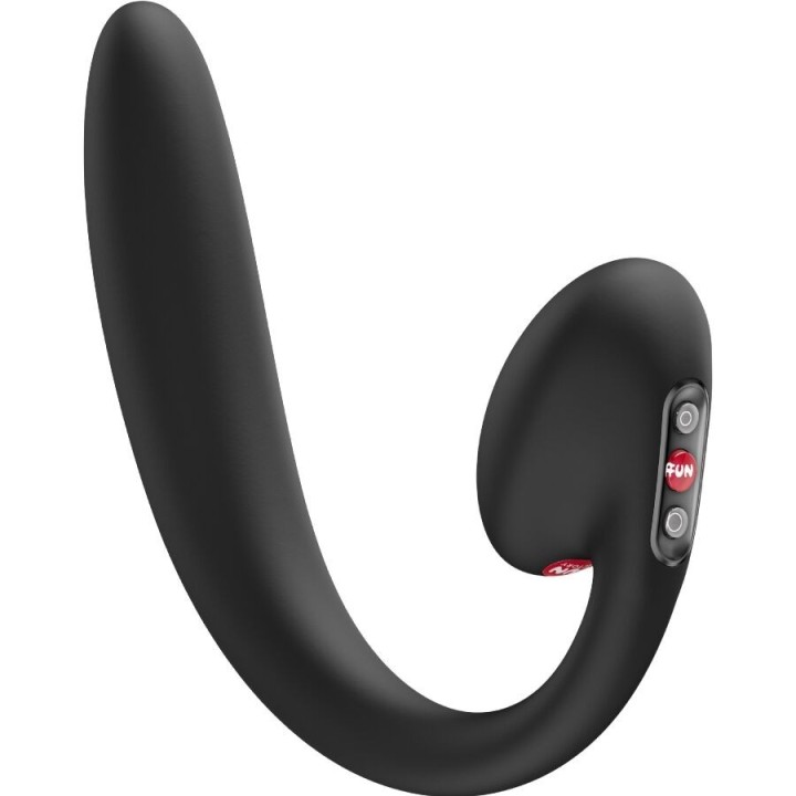 Crescendo Einsetzbarer Doppel-Luftpulsvibrator Schwarz von Fun Factory | Fesselliebe.de