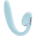 Crescendo Einsetzbarer Doppel-Luftpuls-Vibrator Eisblau von Fun Factory