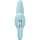 Crescendo Einsetzbarer Doppel-Luftpuls-Vibrator Eisblau von Fun Factory | Fesselliebe.de