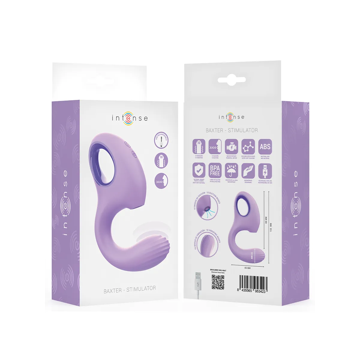Baxter Vibrator & Stimulator Violett von Intense Fun | Fesselliebe.de