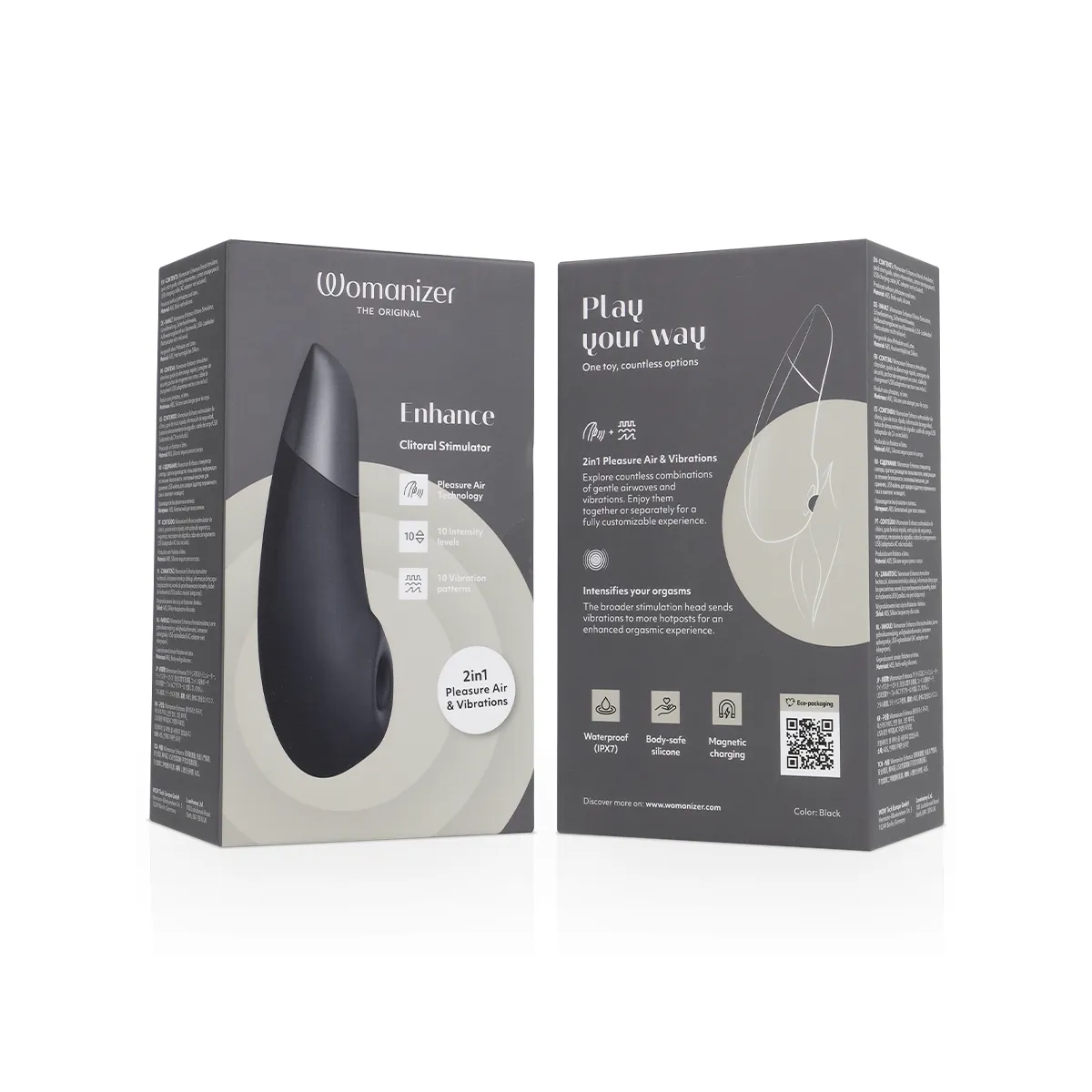 Verbesserung der Klitorisstimulation Schwarz von Womanizer | Fesselliebe.de