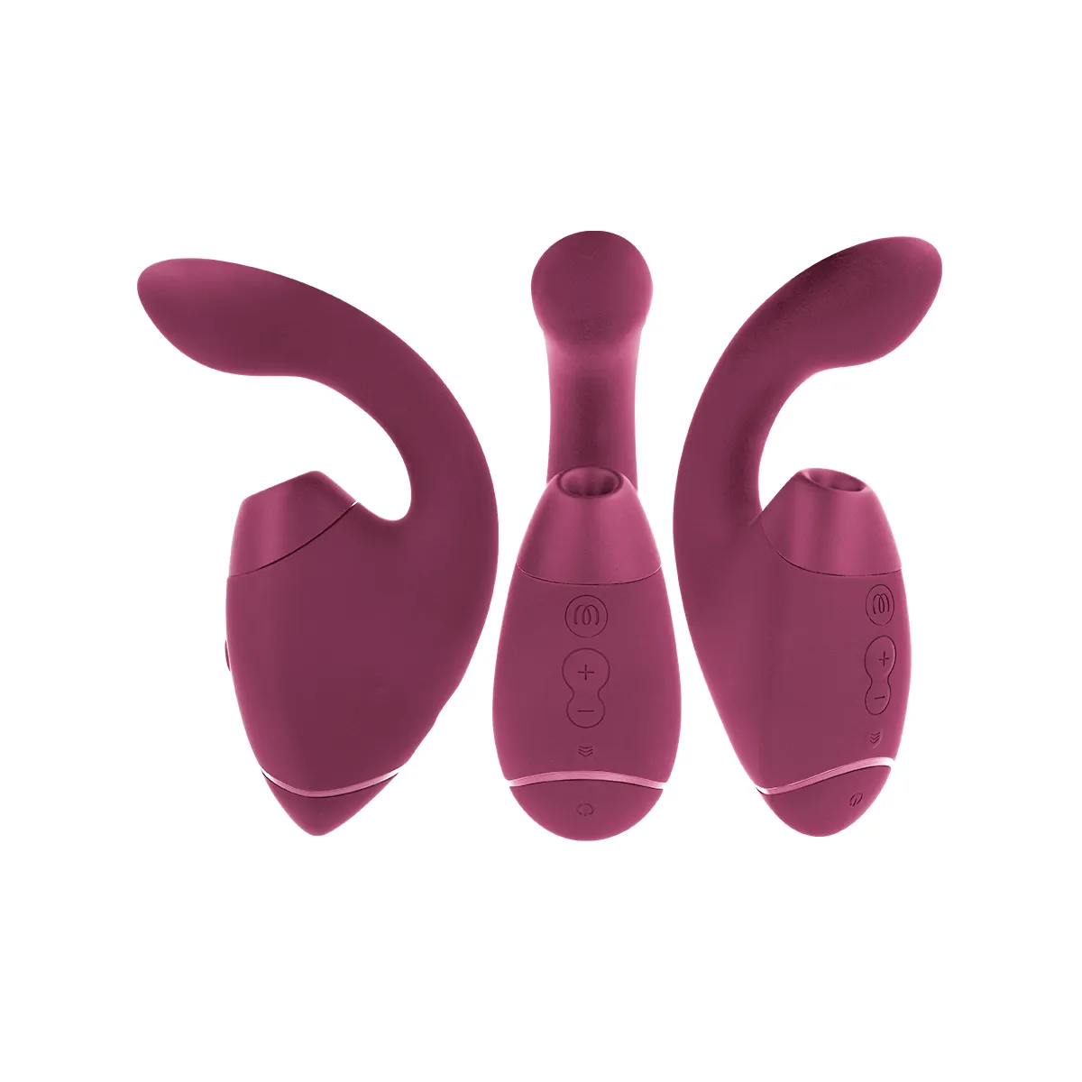 Duo Next Doppelter Klitoris- & G-Punkt-Stimulator, Dunkles Rosa von Womanizer | Fesselliebe.de