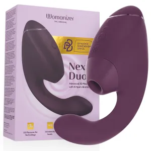 Duo Next Doppelter Klitoris- & G-Punkt-Stimulator Dunkellila von Womanizer | Fesselliebe.de
