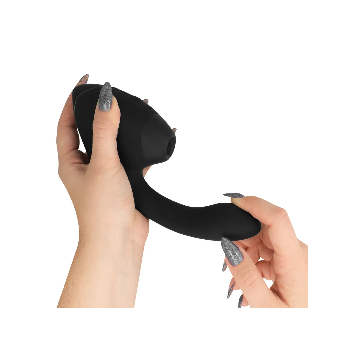 Duo Next Doppelter Klitoris- & G-Punkt-Stimulator Schwarz von Womanizer | Fesselliebe.de