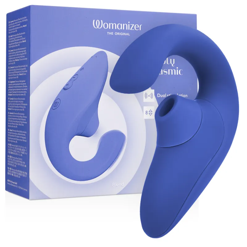 Blend Rabbit Vibrator Stimulator Vibrant Blue von Womanizer | Fesselliebe.de