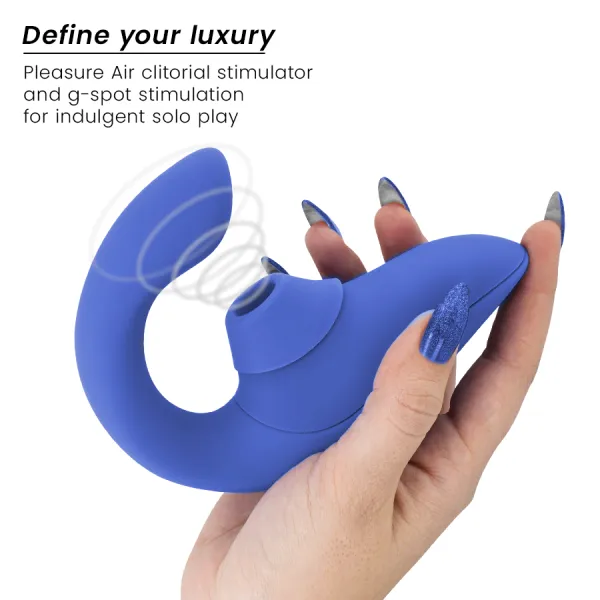 Blend Rabbit Vibrator Stimulator Vibrant Blue von Womanizer | Fesselliebe.de