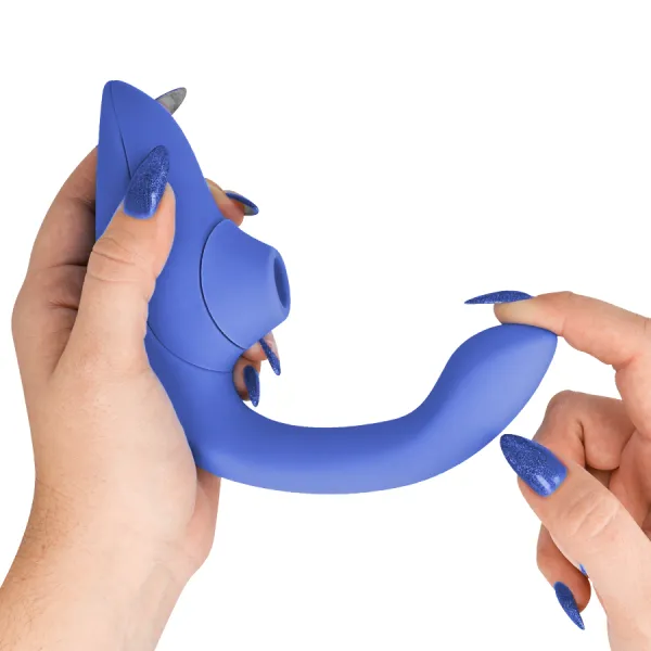 Blend Rabbit Vibrator Stimulator Vibrant Blue von Womanizer | Fesselliebe.de