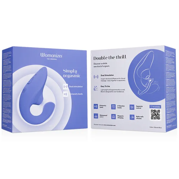 Blend Rabbit Vibrator Stimulator Vibrant Blue von Womanizer | Fesselliebe.de