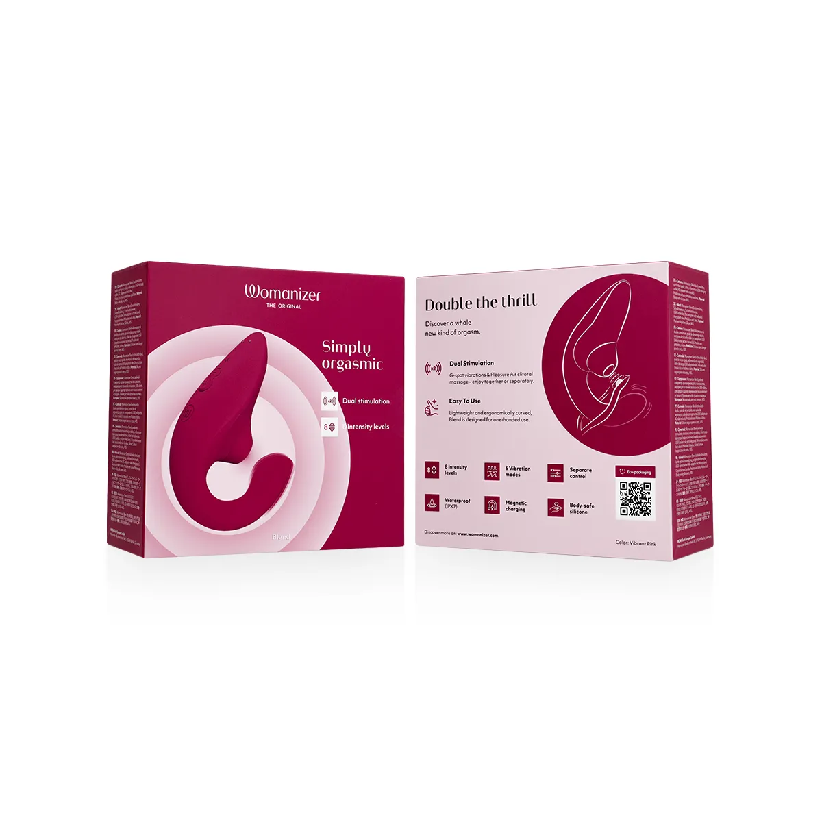 Blend Rabbit Vibrator Stimulator Vibrant Pink von Womanizer | Fesselliebe.de