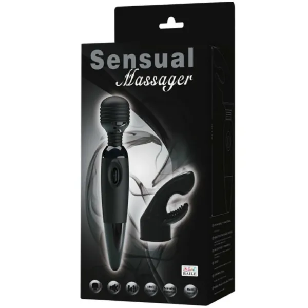 Sinnlicher Massager mit Auswechselbarem Kopf von Baile Power Head | Fesselliebe.de