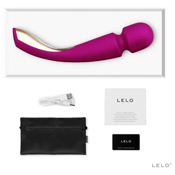 Smart Wand Medium 2 Deep Rose Massager von Lelo | Fesselliebe.de