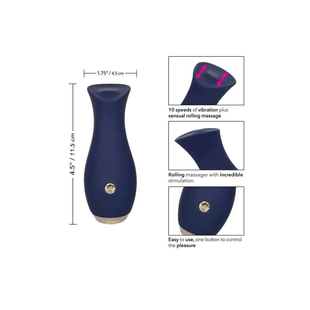 Chic Tulpe Massager Blau von Calexotics | Fesselliebe.de