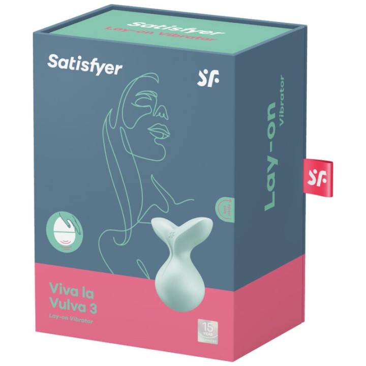 Viva La Vulva 3 Auflegvibrator Grün von Satisfyer Layons | Fesselliebe.de