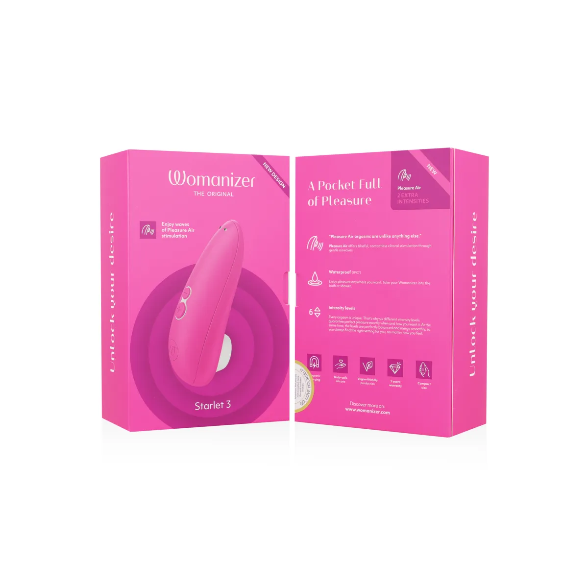 Starlet 3 Klitoralstimulator Rosa von Womanizer | Fesselliebe.de