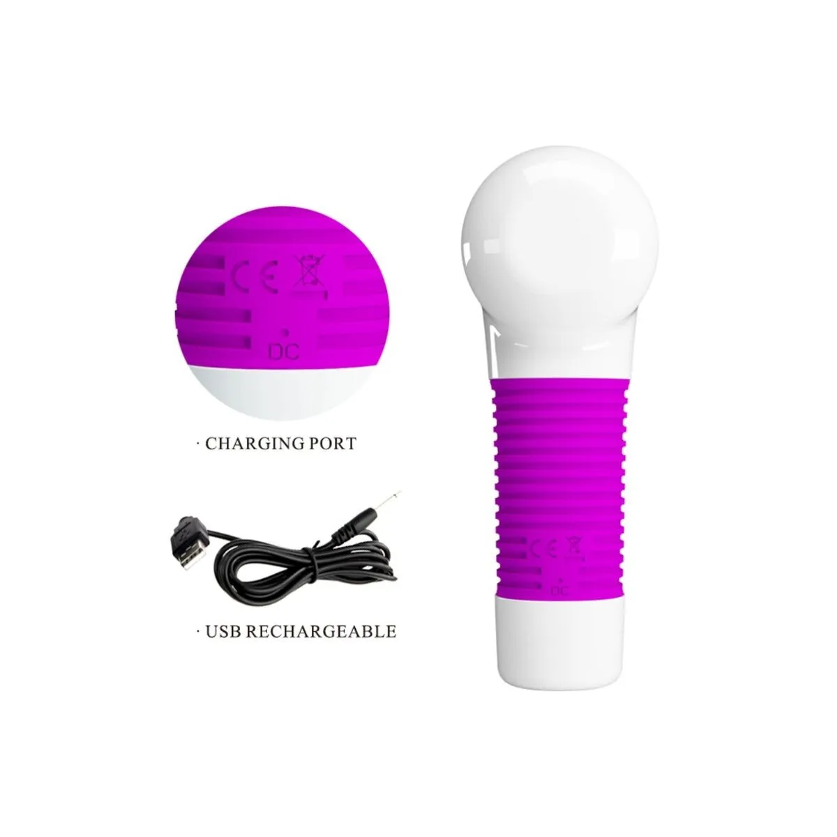 Magic Gum wiederaufladbares Massagerät von Pretty Love C-Type | Fesselliebe.de