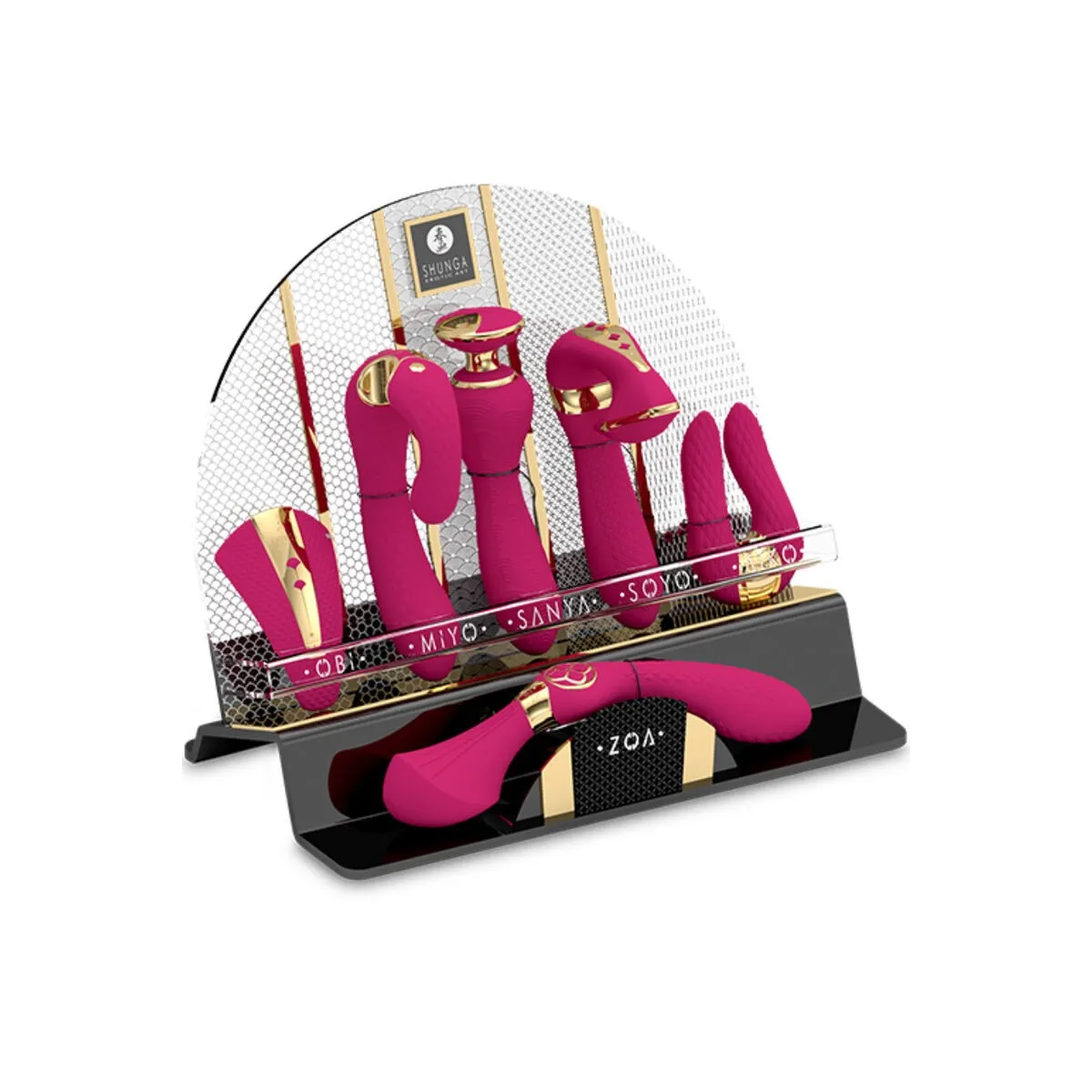 Ausstellung von 6 Fuchsia-Intimassagiergeräten von Shunga Toys | Fesselliebe.de