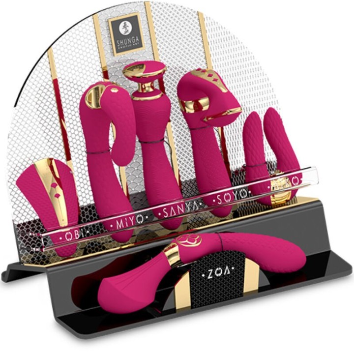 Ausstellung von 6 Fuchsia-Intimassagiergeräten von Shunga Toys | Fesselliebe.de