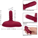 Rider Massager Doppelmotor mit Fernbedienung Rot von Calexotics | Fesselliebe.de