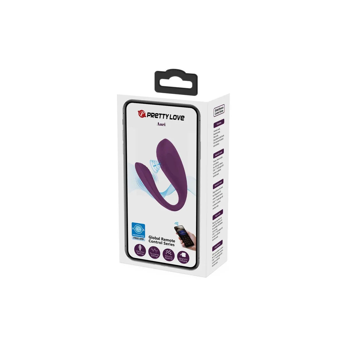 Aari Lila Klitoris-Massagegerät Kostenlose App von Pretty Love | Fesselliebe.de