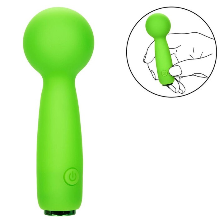 Neon Vibes The Bubbly Vibe Mini-Massager 10 Vibrationen Grün von Calexotics | Fesselliebe.de