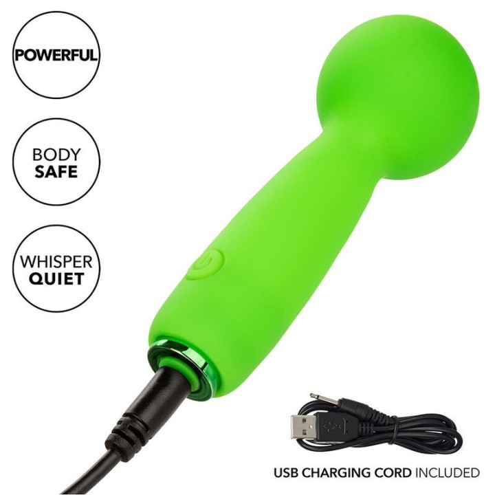 Neon Vibes The Bubbly Vibe Mini-Massager 10 Vibrationen Grün von Calexotics | Fesselliebe.de