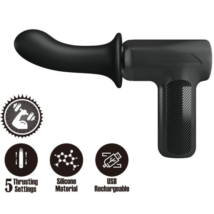 Dj Doctor Massager 5 Einstellungen Schwarz von Pretty Love C-Type | Fesselliebe.de
